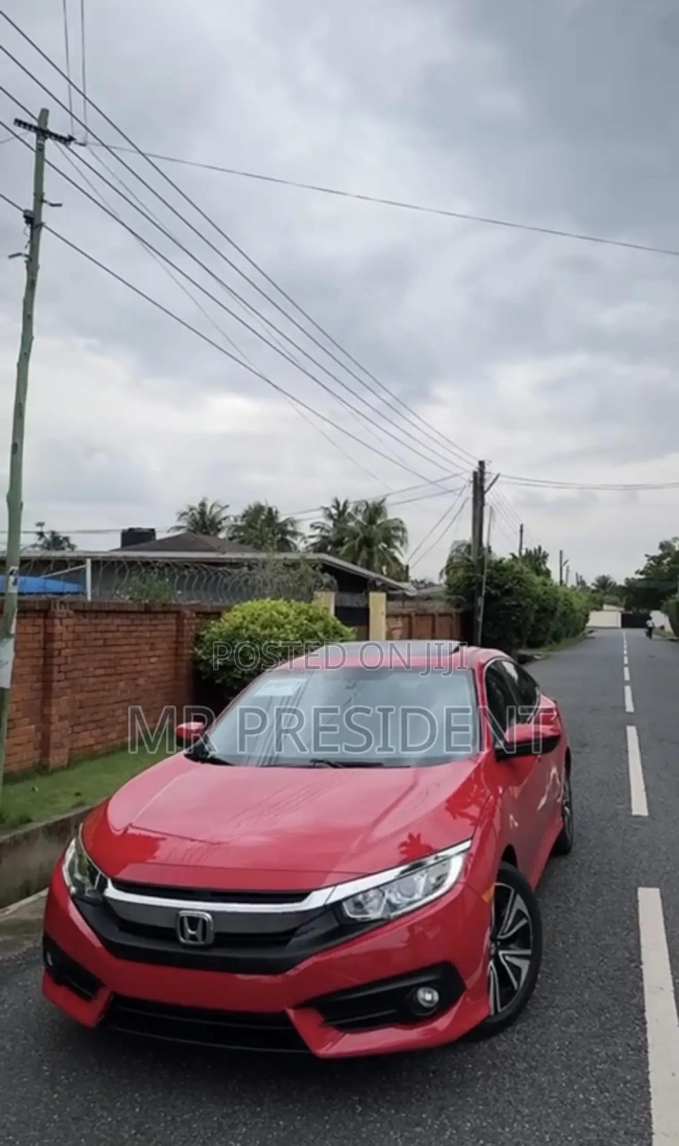 Honda Civic EX Sedan 2018 Red