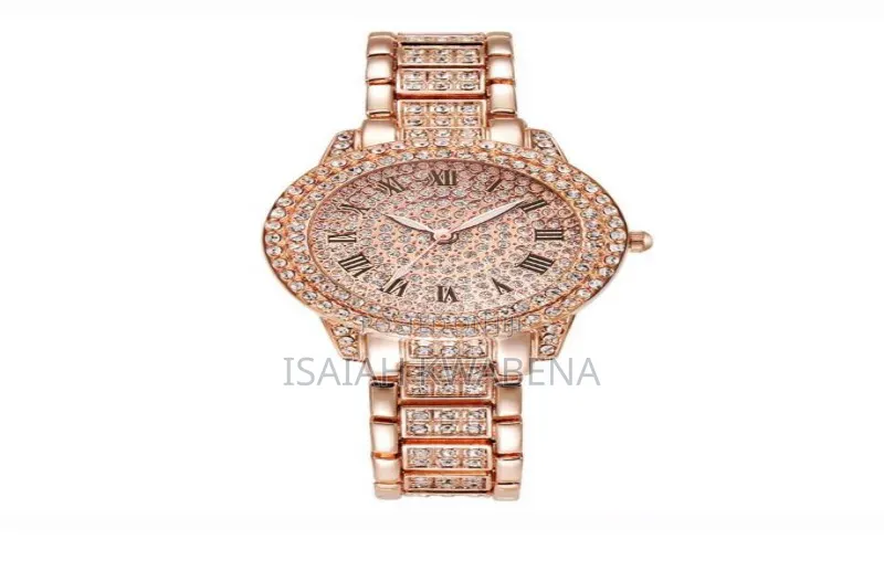 Full Diamond Steel Watch Starry Quartz Watch Bracelet Suit