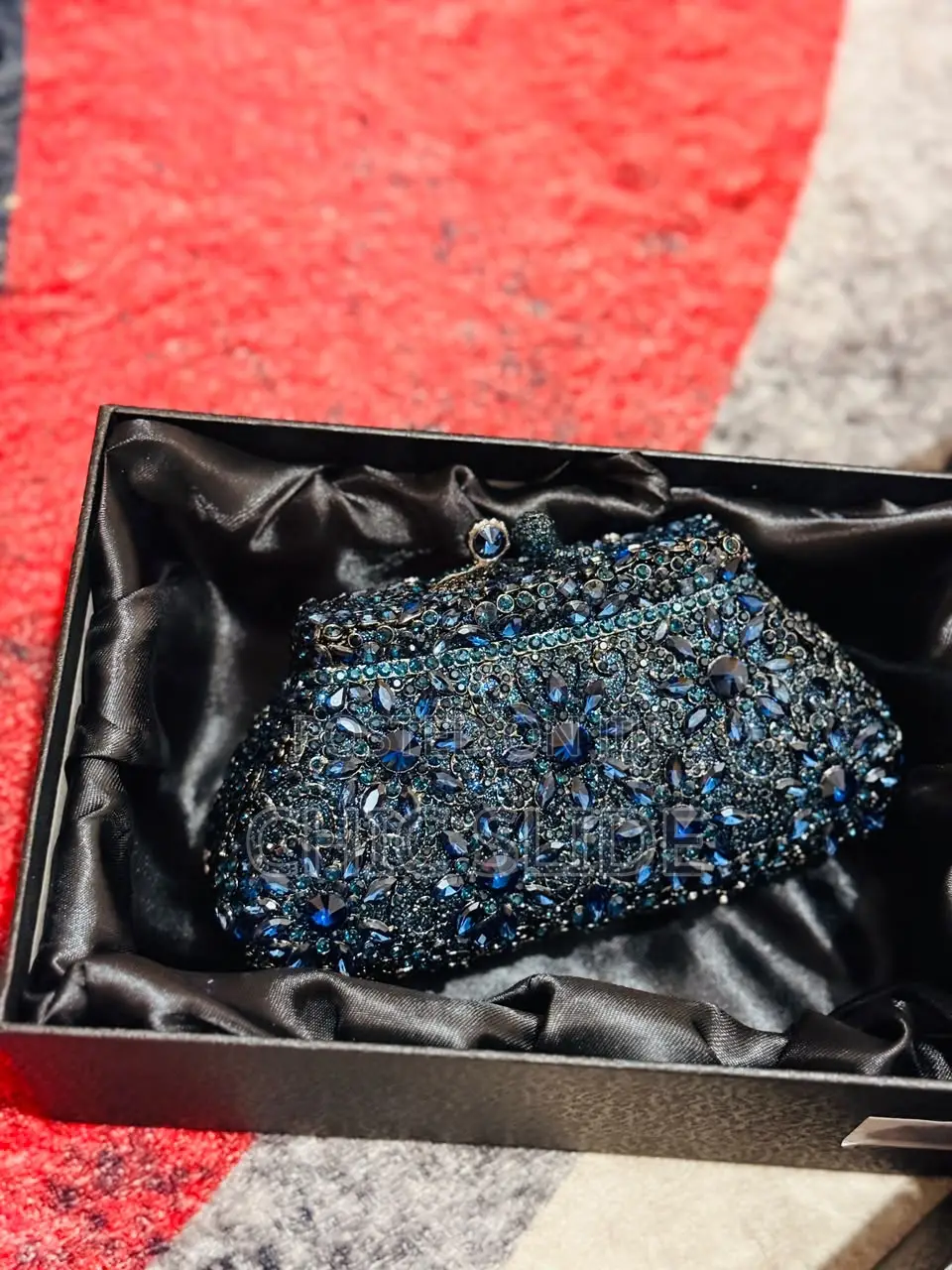 Luxury Floral Beaded Clutch Purse