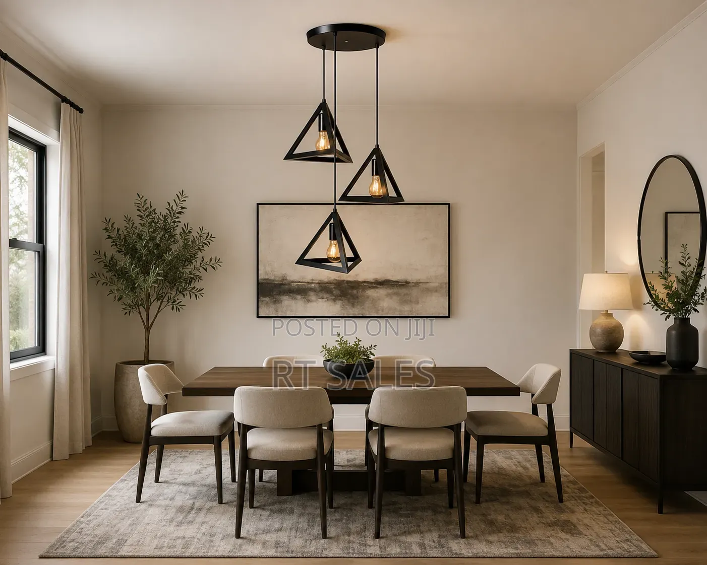 Triangle 3 in 1 Pendant Light.