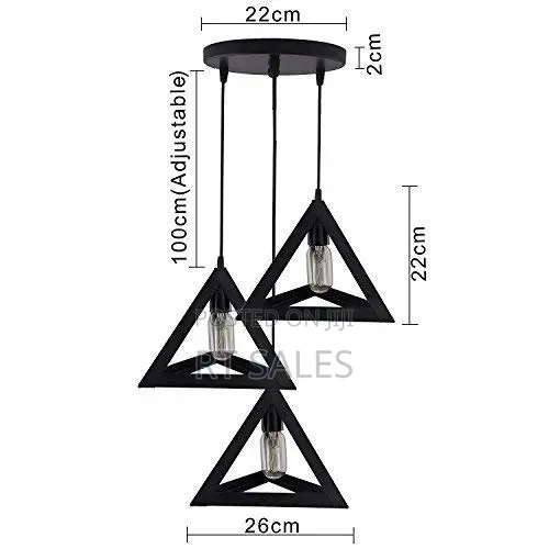 Triangle 3 in 1 Pendant Light.