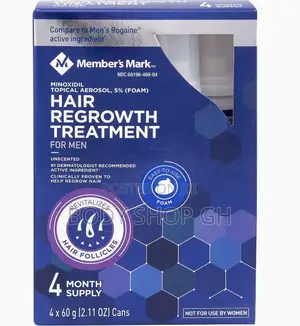 Member’S Mark Minoxidil Foam for Hair, Hairline, Beard - Kirkland