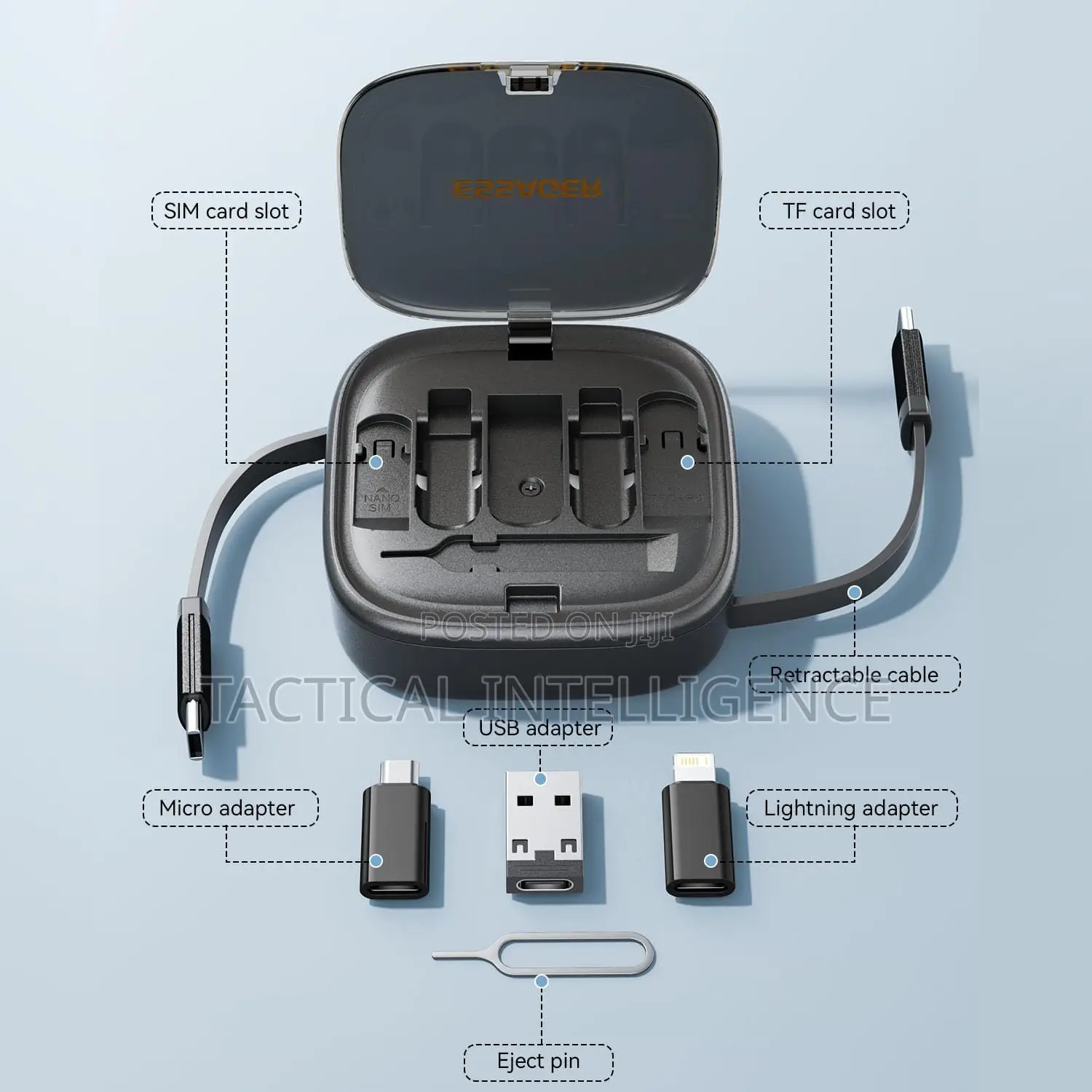 Novaplug Multi Usb Adapter Retractable Charging Cable Kit