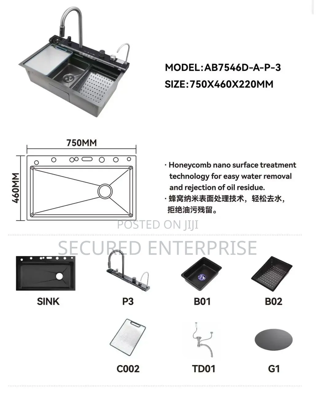 Smart Digital Kitchen Sink