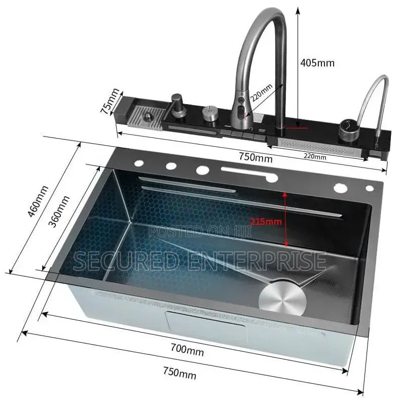 Smart Digital Kitchen Sink