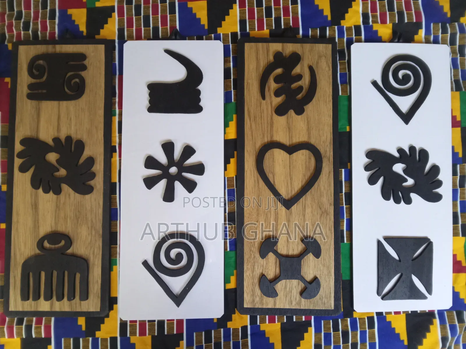 Adinkra Symbol Wall Art Decor|African Wall Art for Living Room
