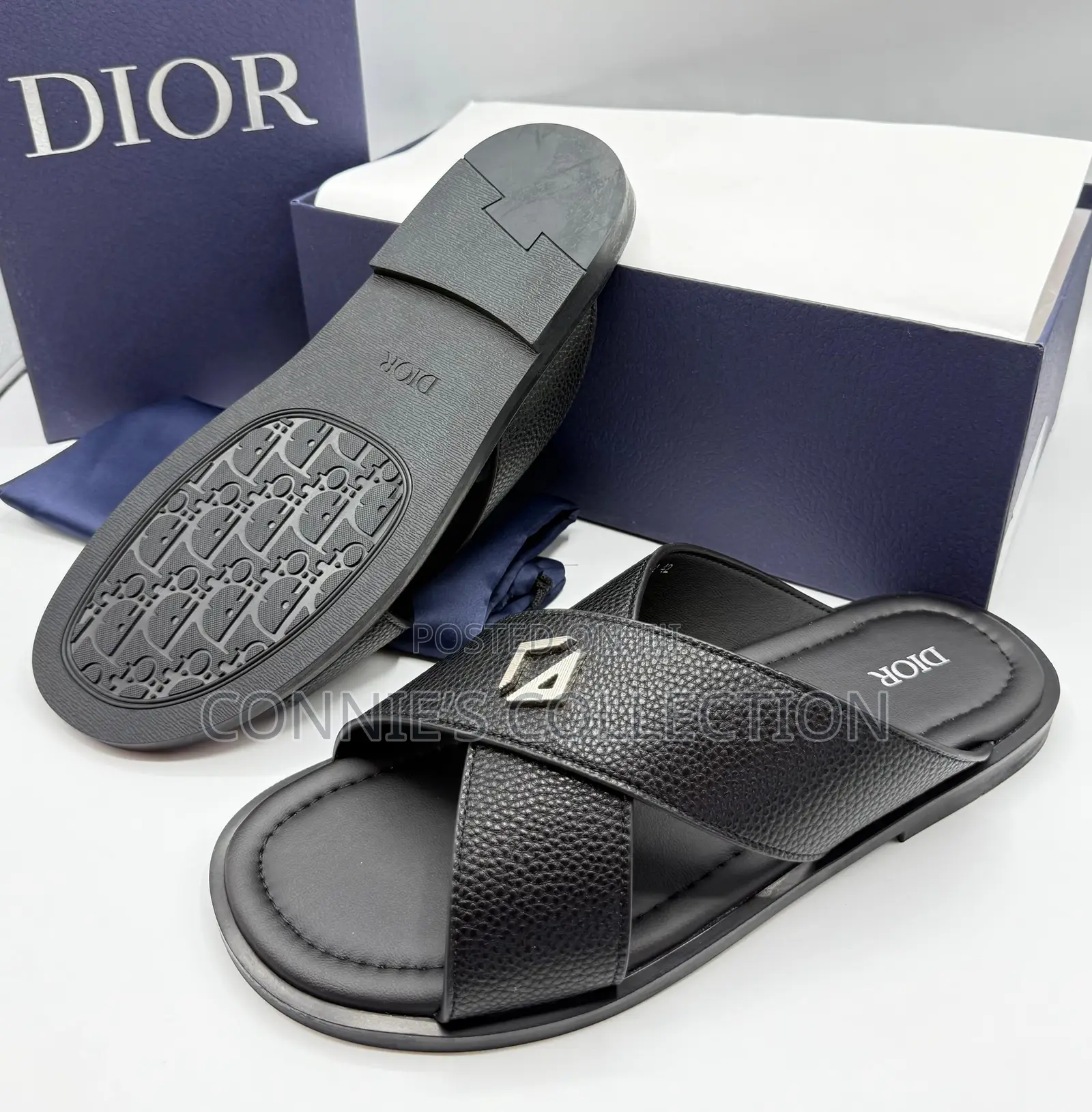 Executive Leather Slippers