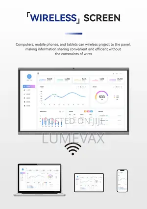 Lumevax Interactive Flat Panel Smartboard/4 Core/Andriod 14/65"
