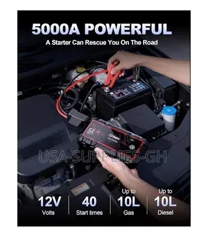 Soulor Car Jump Starter 5000a With Powerbank From Usa.