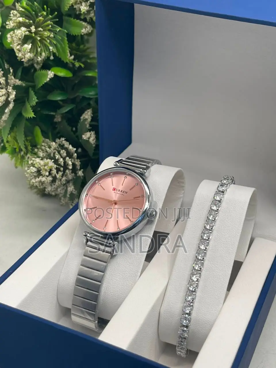 Curren 2-in-1 Ladies Watch Bracelet Set