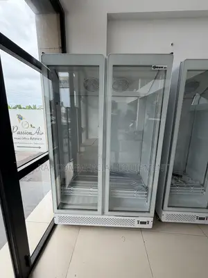Commercial Double Door Display Fridge Fan Cooling Bottle Cooler