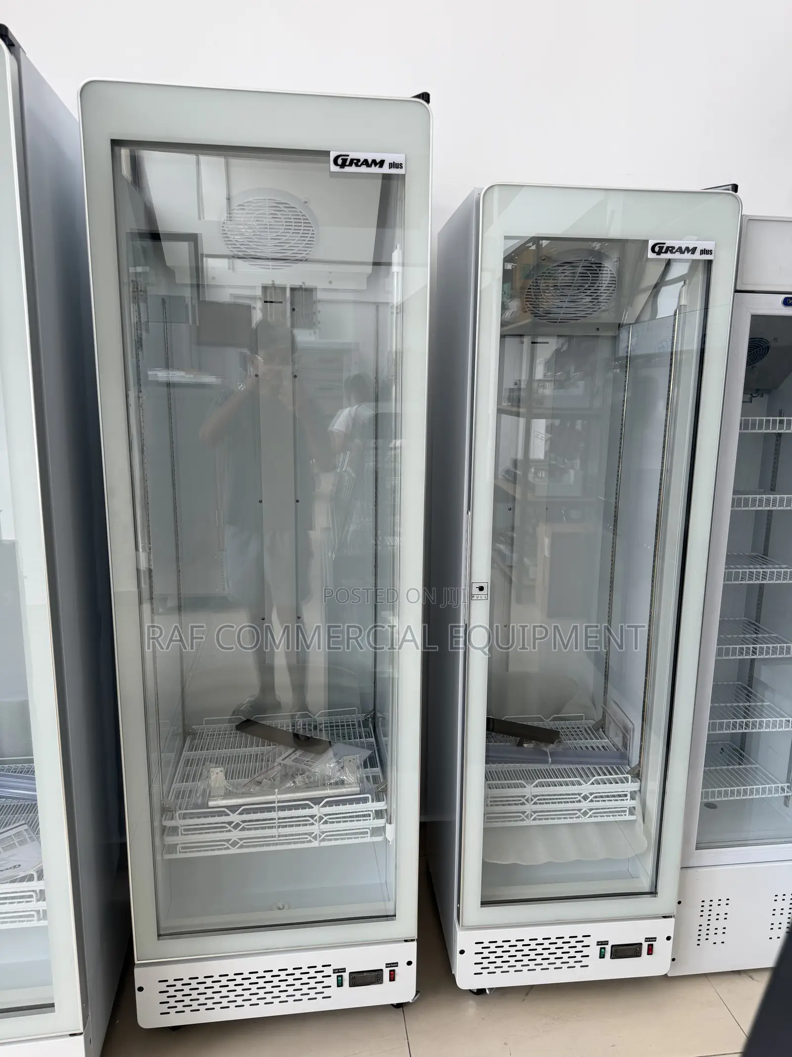 Commercial Single Door Fan Cooling Display Fridge Bottle Cooler