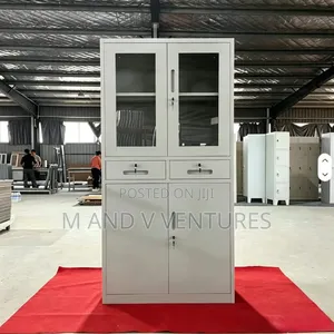 Metal File Cabinet Half Glass