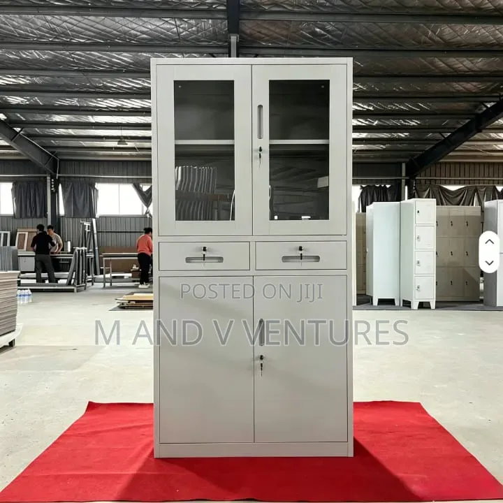 Metal File Cabinet Half Glass