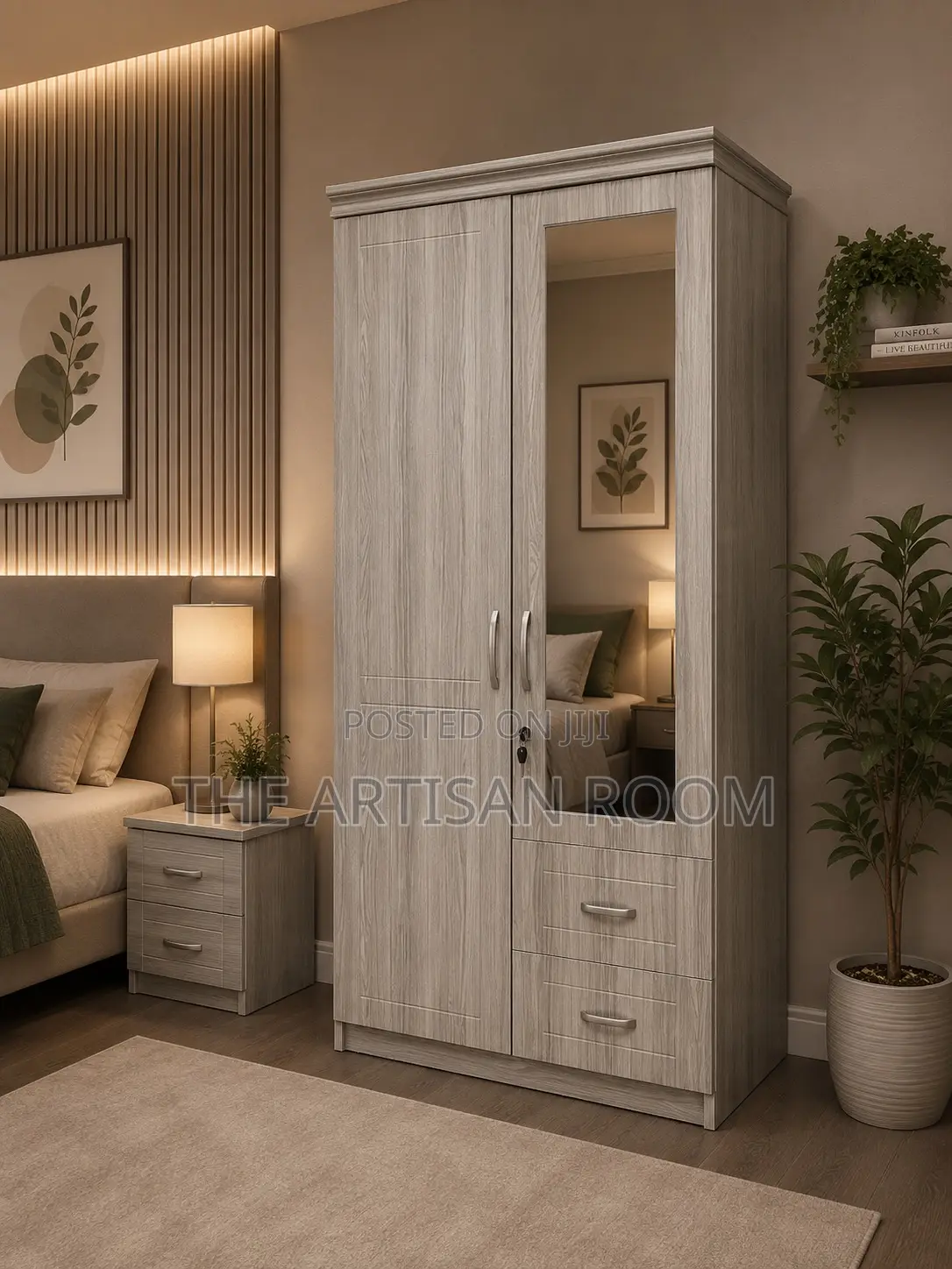 Glacier Crest 2 Door Wardrobe