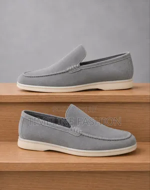 Loro Piana Men's Easy Wear Shoes Size 39 -45 Gray Colour