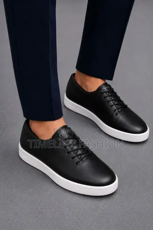 Tommy Classic Men's Durable Leather Sneakers