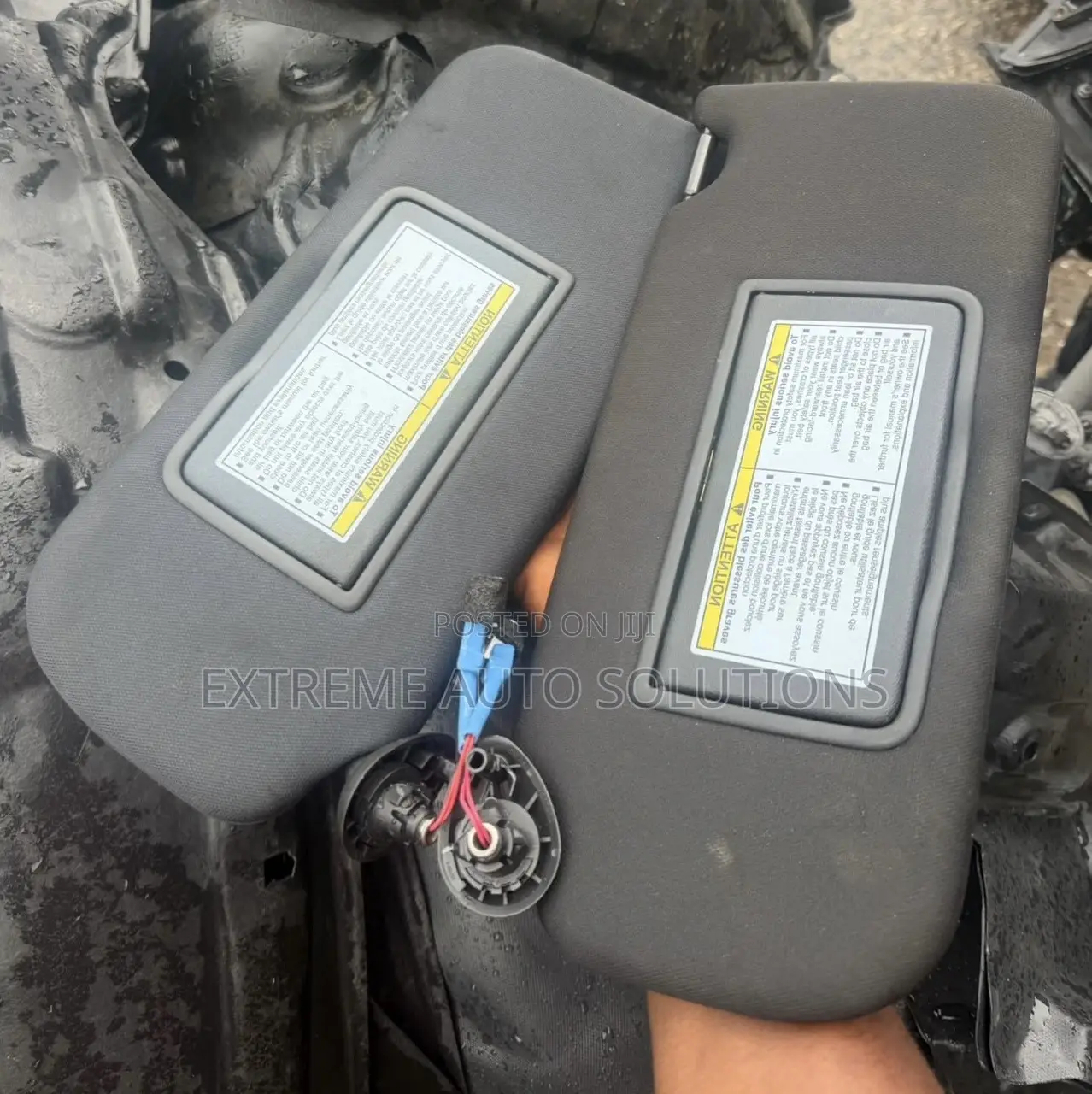 Honda Hr-v 2023 Sun Visor Shade Driver and Passenger Oem Pair Black