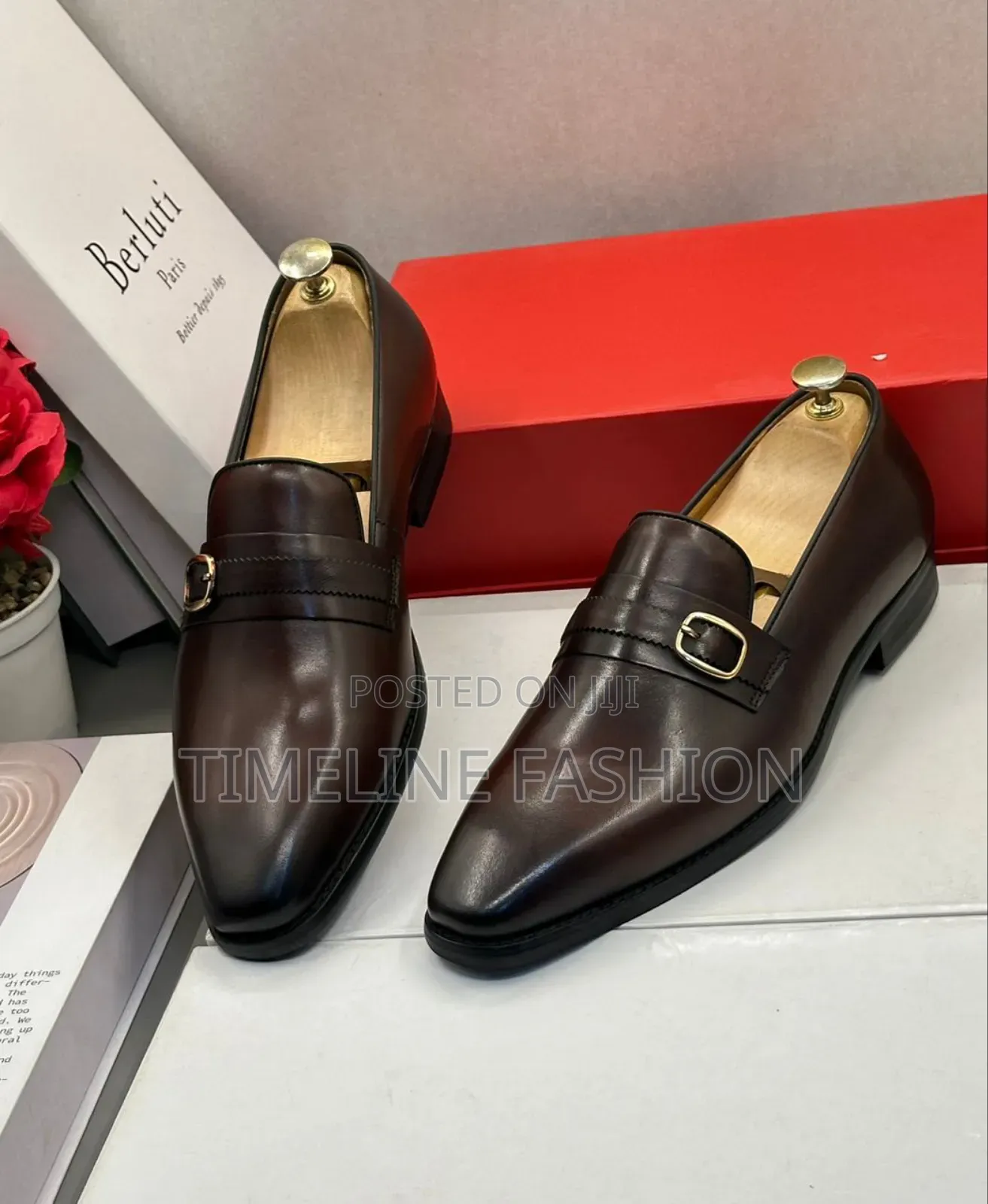 Coffee Brown Men's Easy Wear Office Shoes