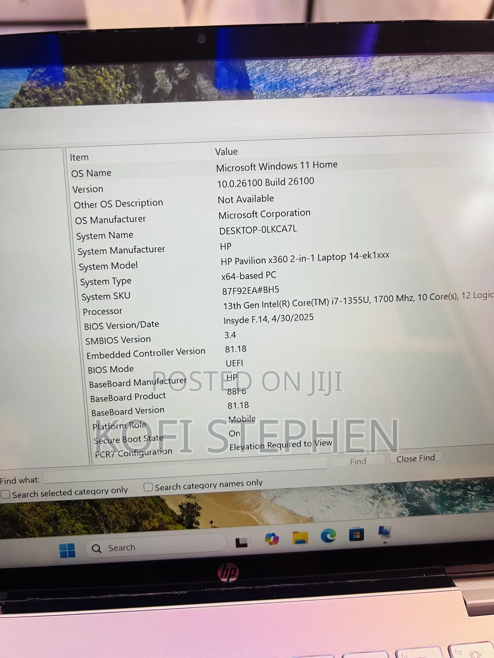 Laptop HP Pavilion 14 16GB Intel Core i7 SSD 512GB