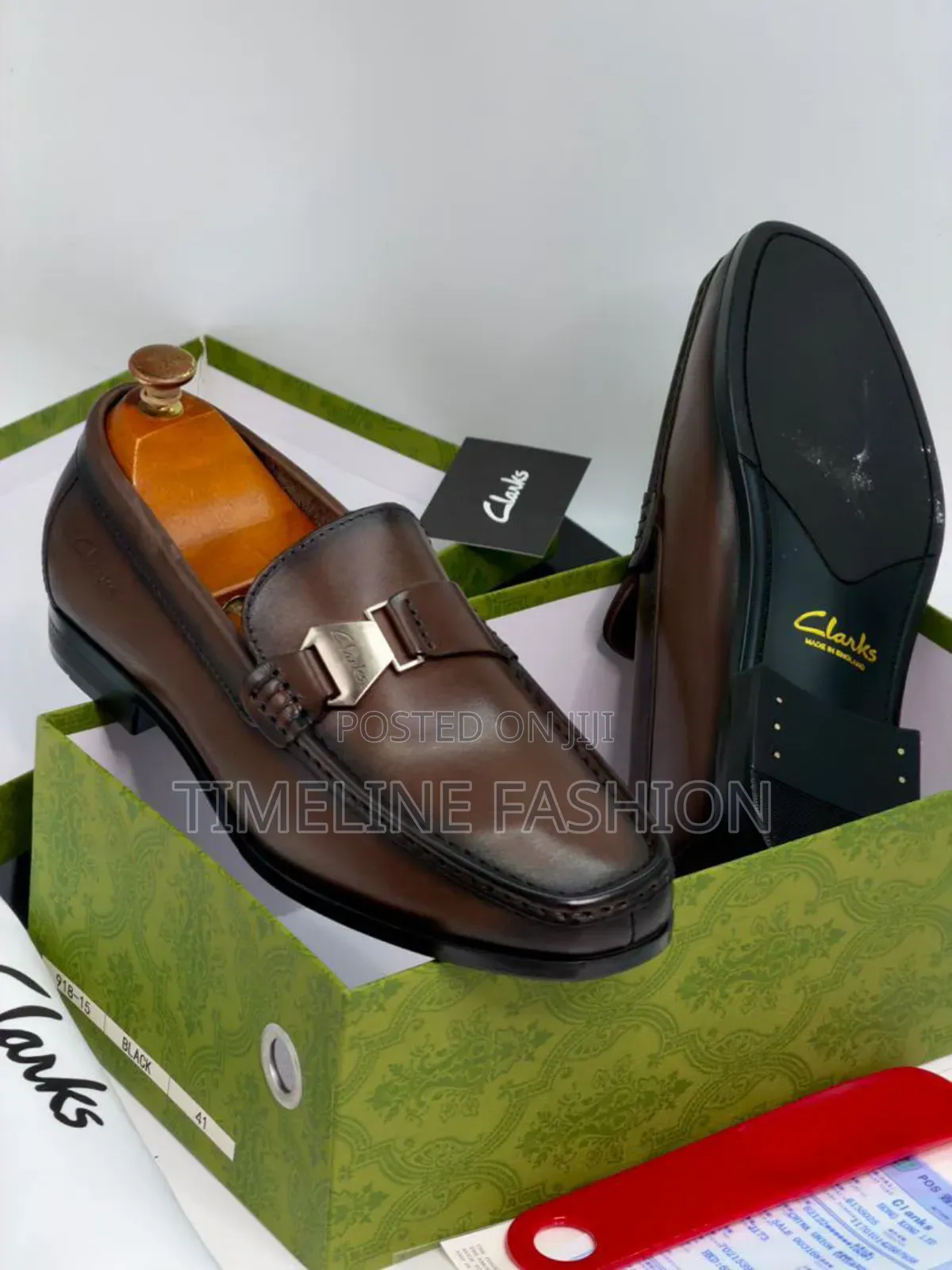 Brand New Executive Men's Clark's Coffee Brown Shoes