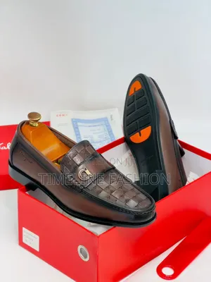Coffee Brown Salvatore Ferragamo Executive Men's Shoes