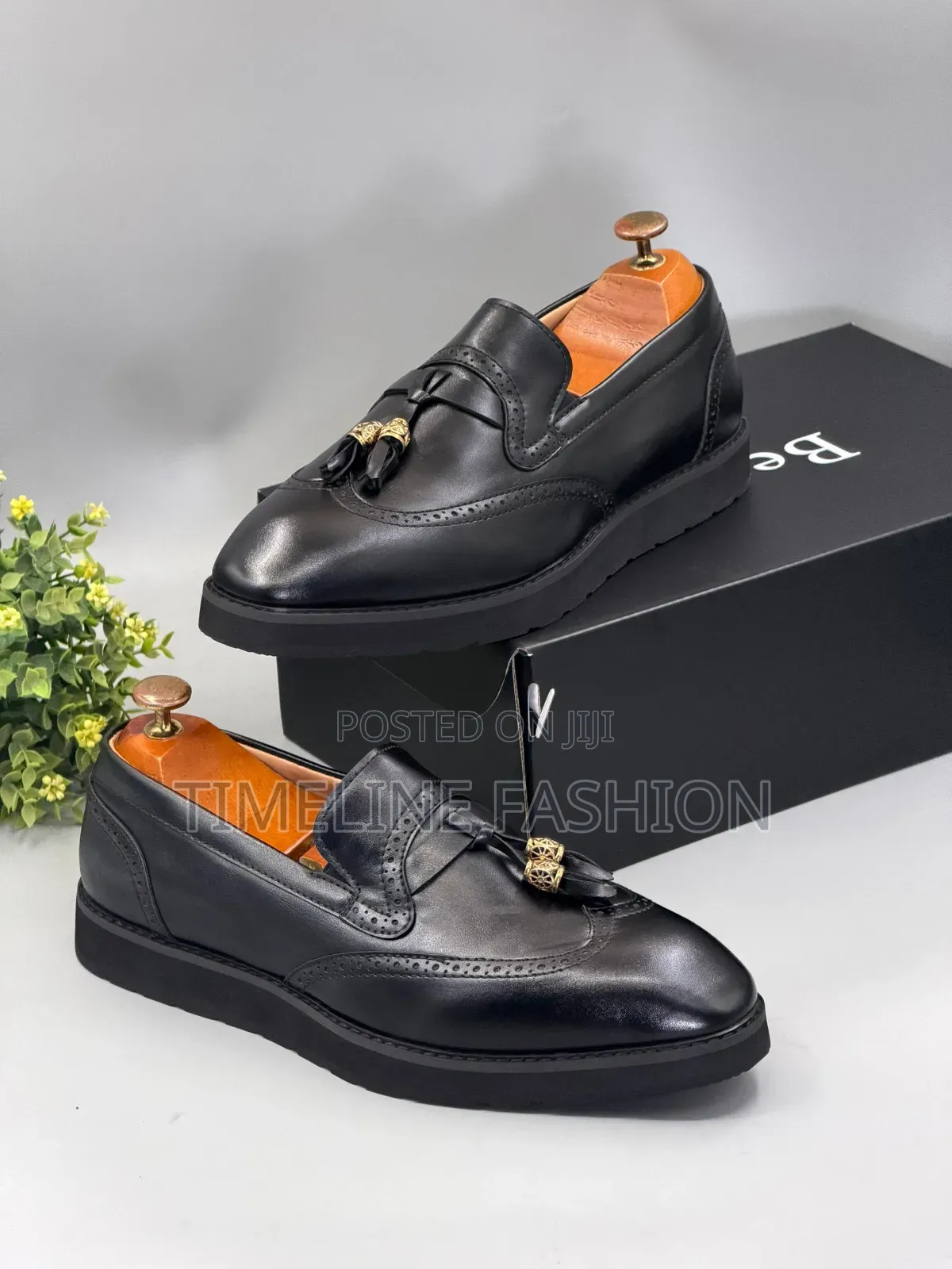 All Black Berluti Men's Stylish Ring My Bell Leather Shoes