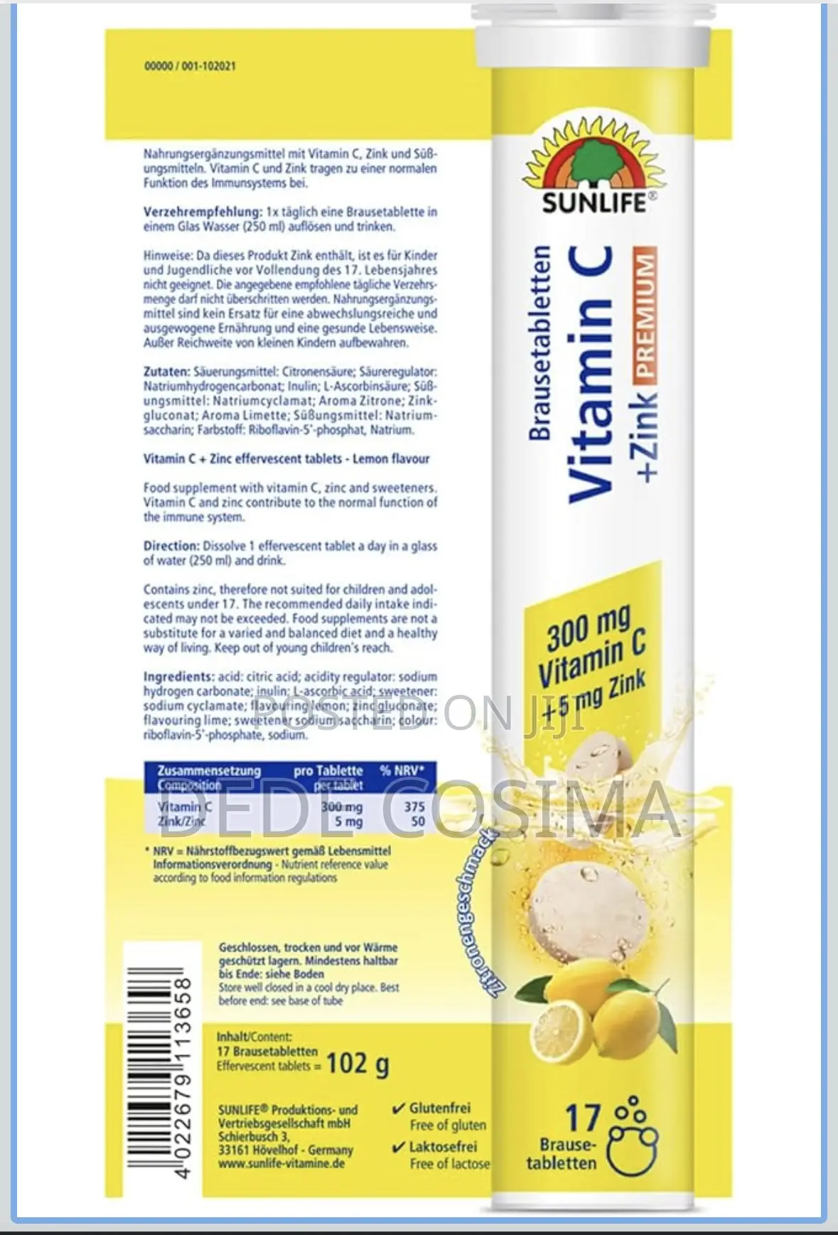 New Price! Vitamins ( Vitamin C +Zinc, Multivitamin ) From Germany