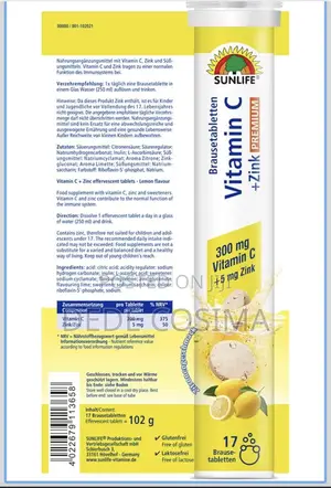 Vitamins ( Vitamin C +Zinc, Magnesium,Multivitamin ) From Germany