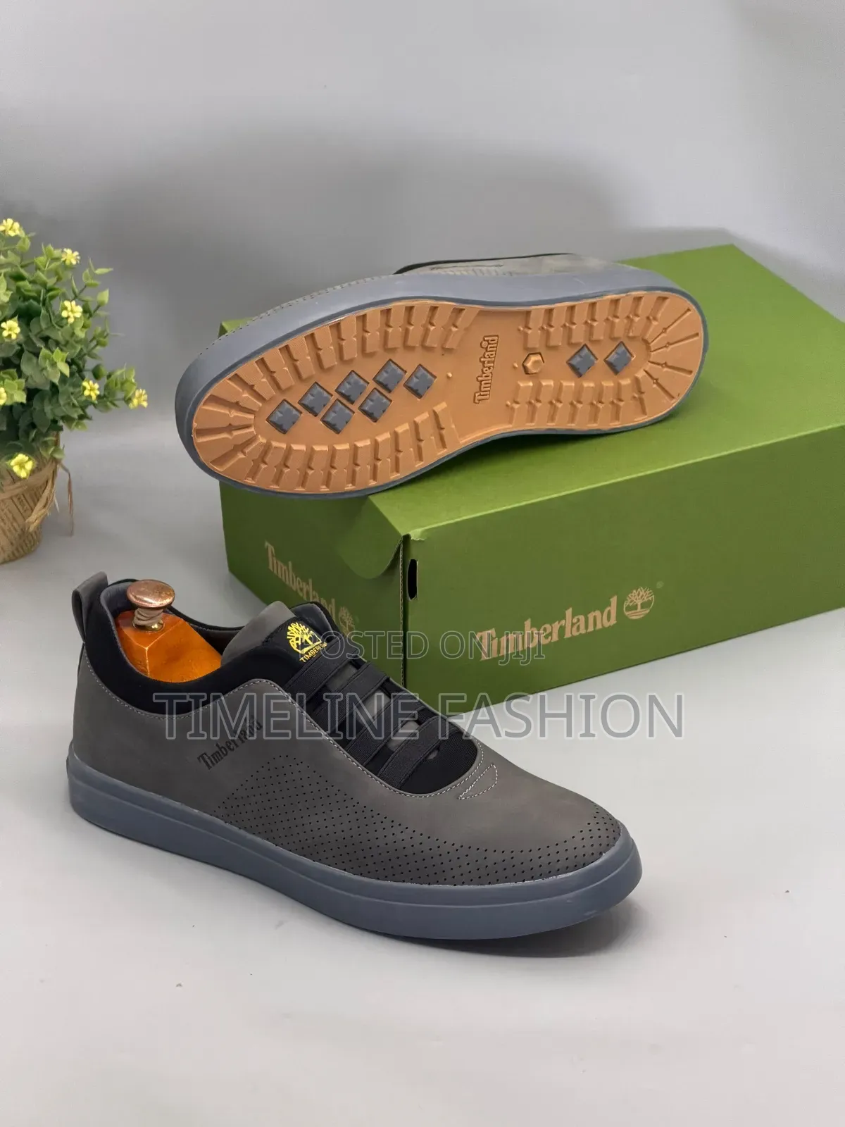 Gray and Black Timberland Sleek Sneakers