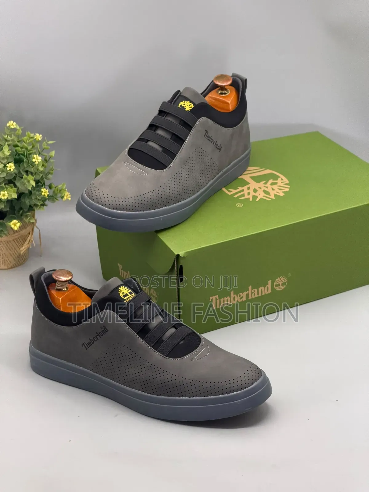 Gray and Black Timberland Sleek Sneakers