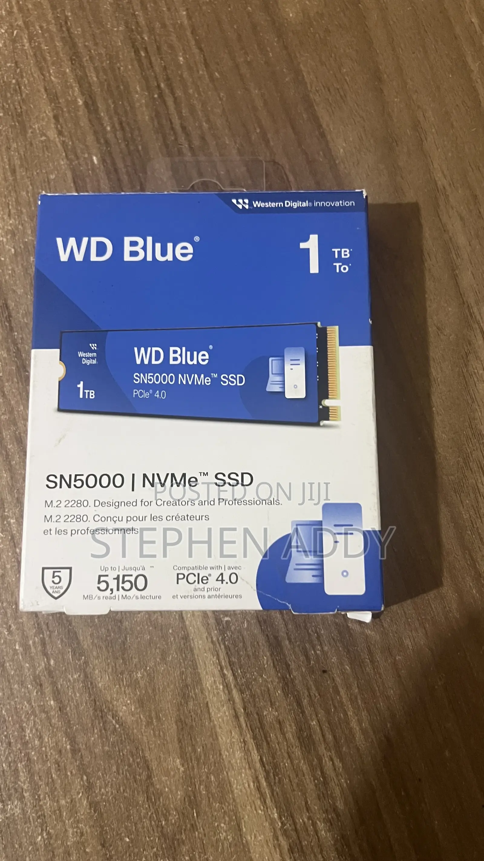 1tb Wd Blue Sn5000 Nvme SSD