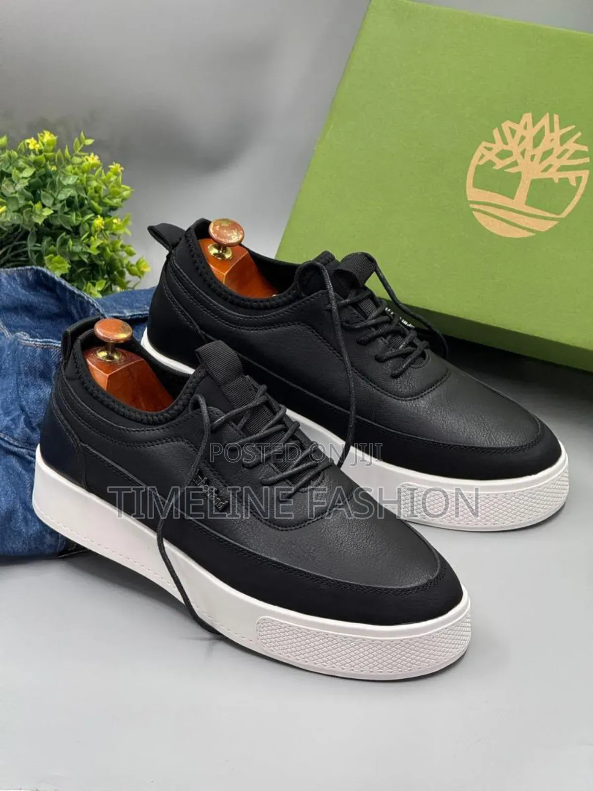 Black and White Timberland Casual Sneakers