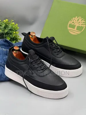 Black and White Timberland Casual Sneakers