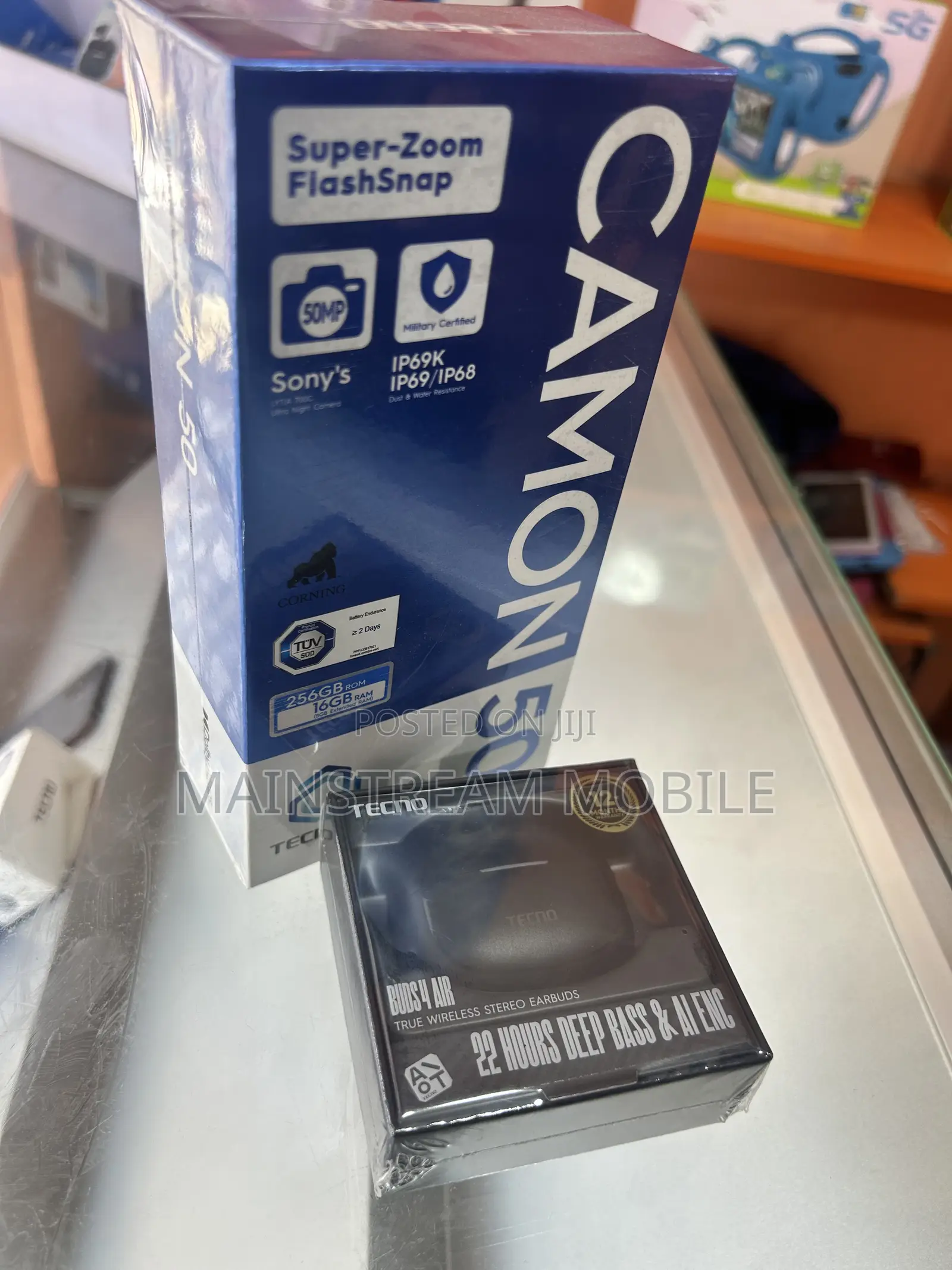 New Tecno Camon 50 256 GB Black