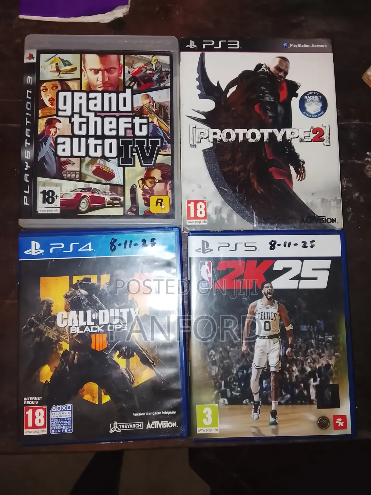 Multiple Ps5 and Ps4 Game Discs Including 25