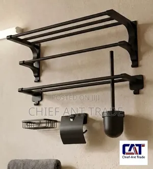 PVC Bathroom Accessories Black 505