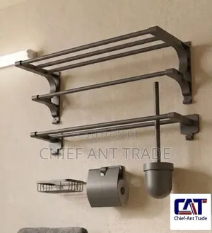 Set of Bathroom Accessories 505 Grey
