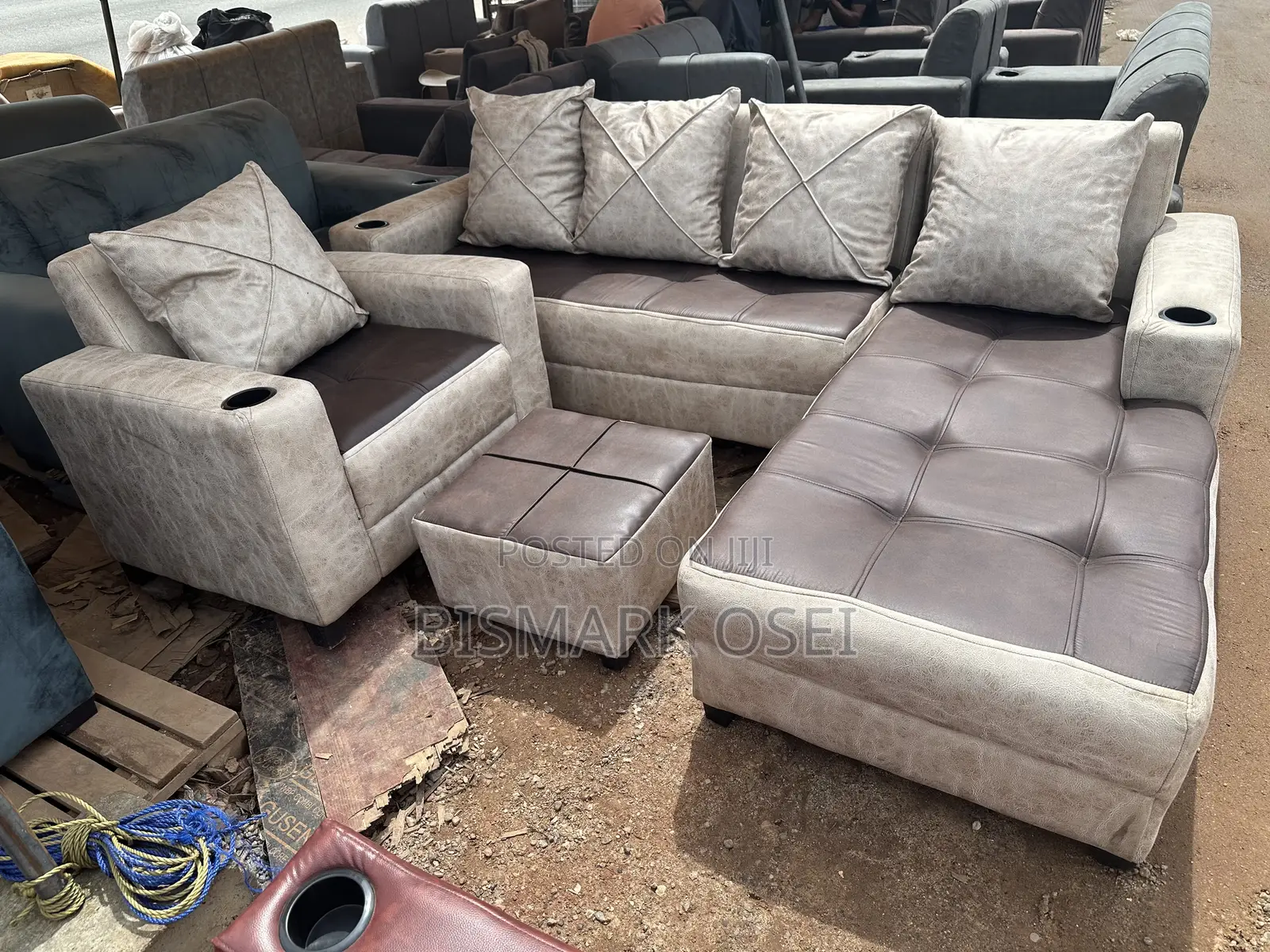 Royal Comfort Six Seater L Shape With Foot Rest