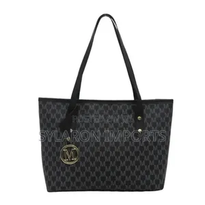 Women's M Logo Print Tote Bag – White Shoulder Bag