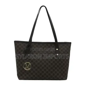 Women's M Logo Print Tote Bag – White Shoulder Bag
