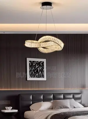 Modern Luxury Infinity Loop Crystal Led Chandelier.
