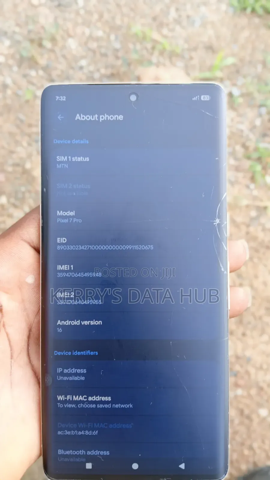 Google Pixel 7 Pro 128 GB Gray