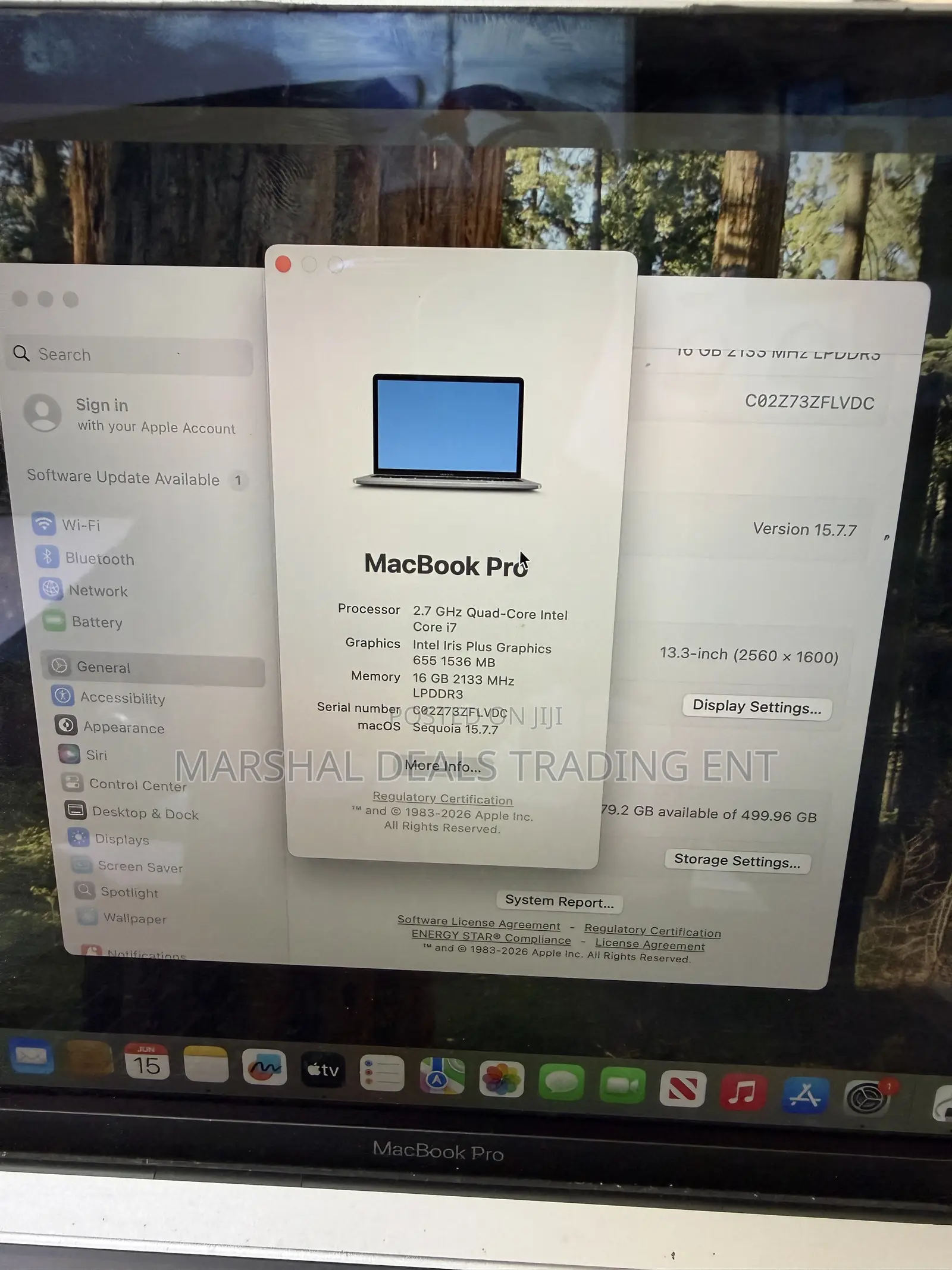 Laptop Apple MacBook Pro 2019 16GB Intel Core i5 SSD 512GB