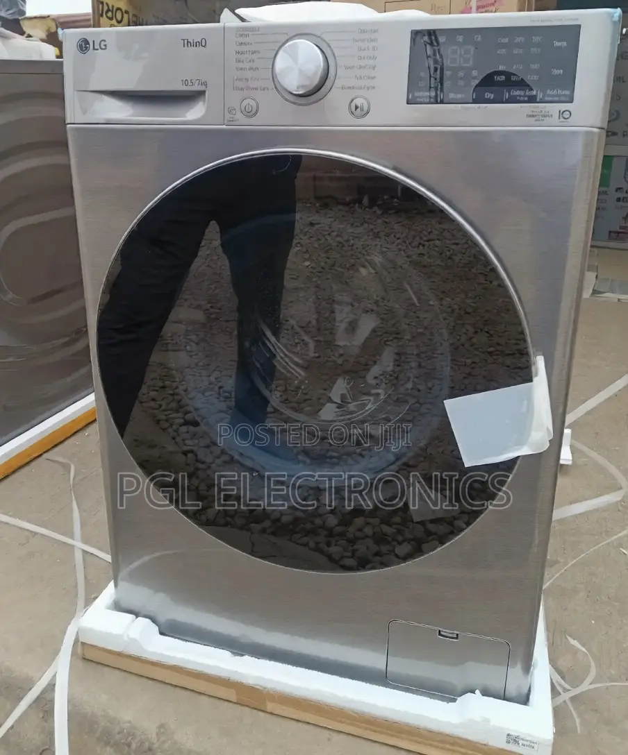 Lg 10.5kg/7kg Turbo Wash Dry Smart Thinq Washing Machine F4v5rgp2t
