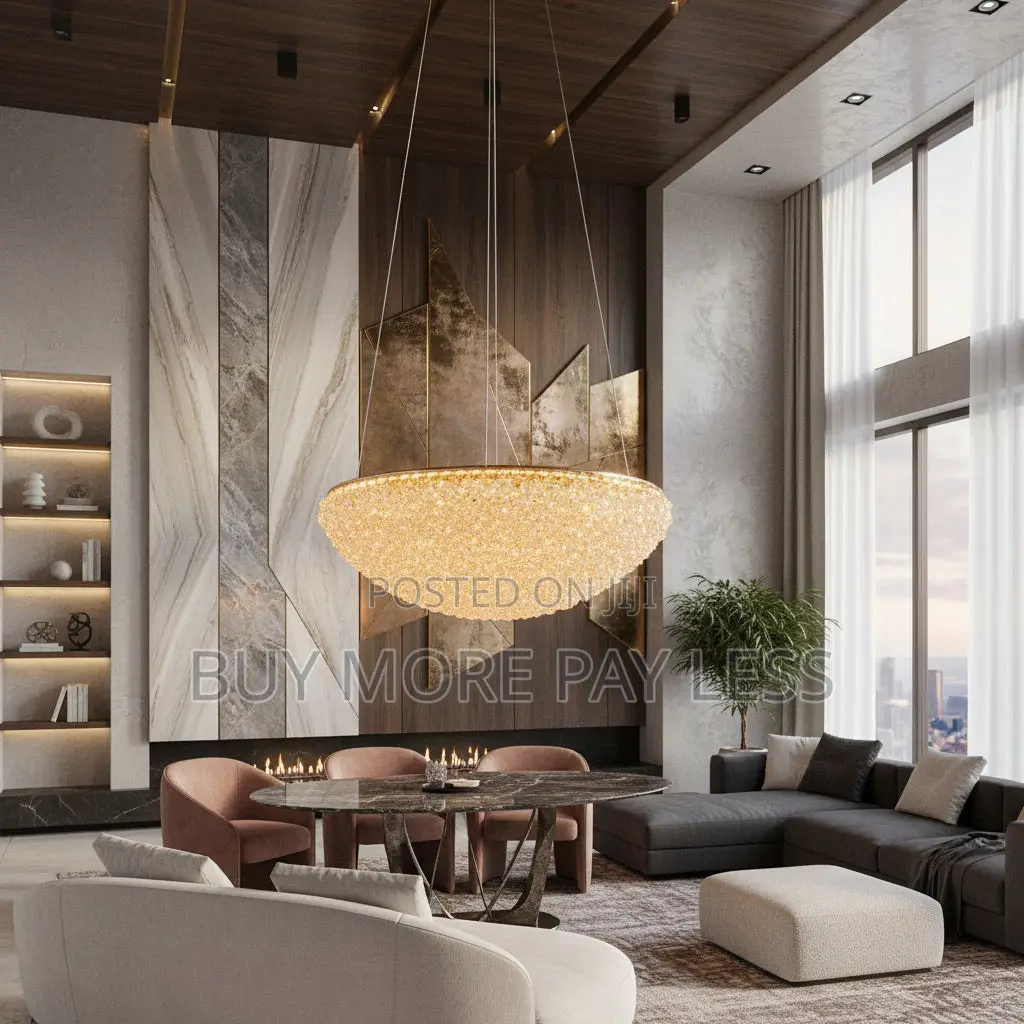 Modern Luxury Crystal Dome Pendant Led Chandelier,