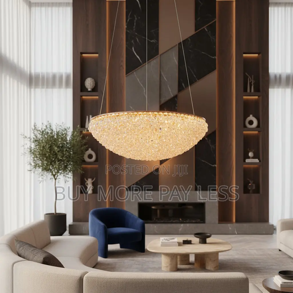 Modern Luxury Crystal Dome Pendant Led Chandelier,