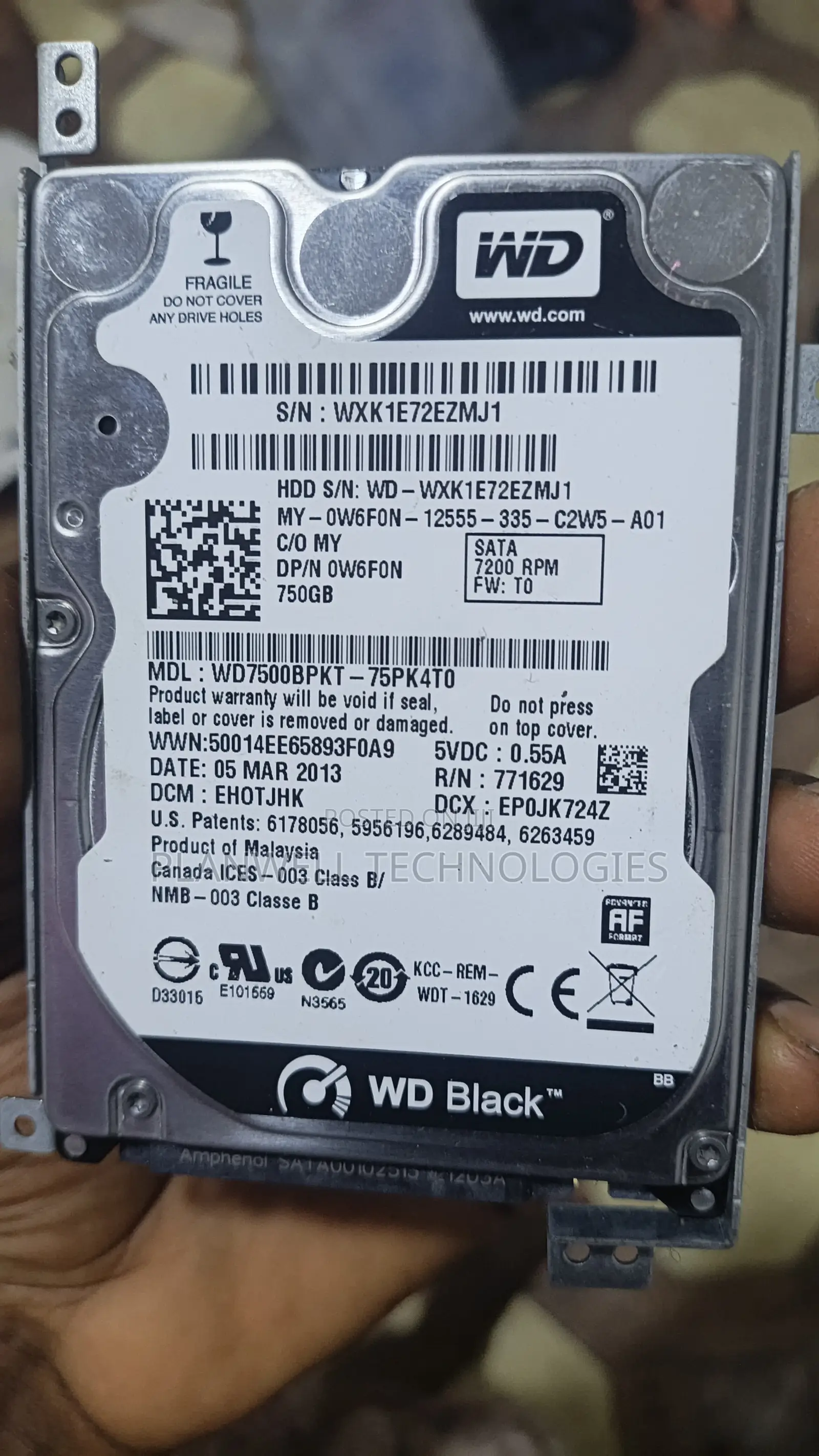 750gb Laptop Hard Drive