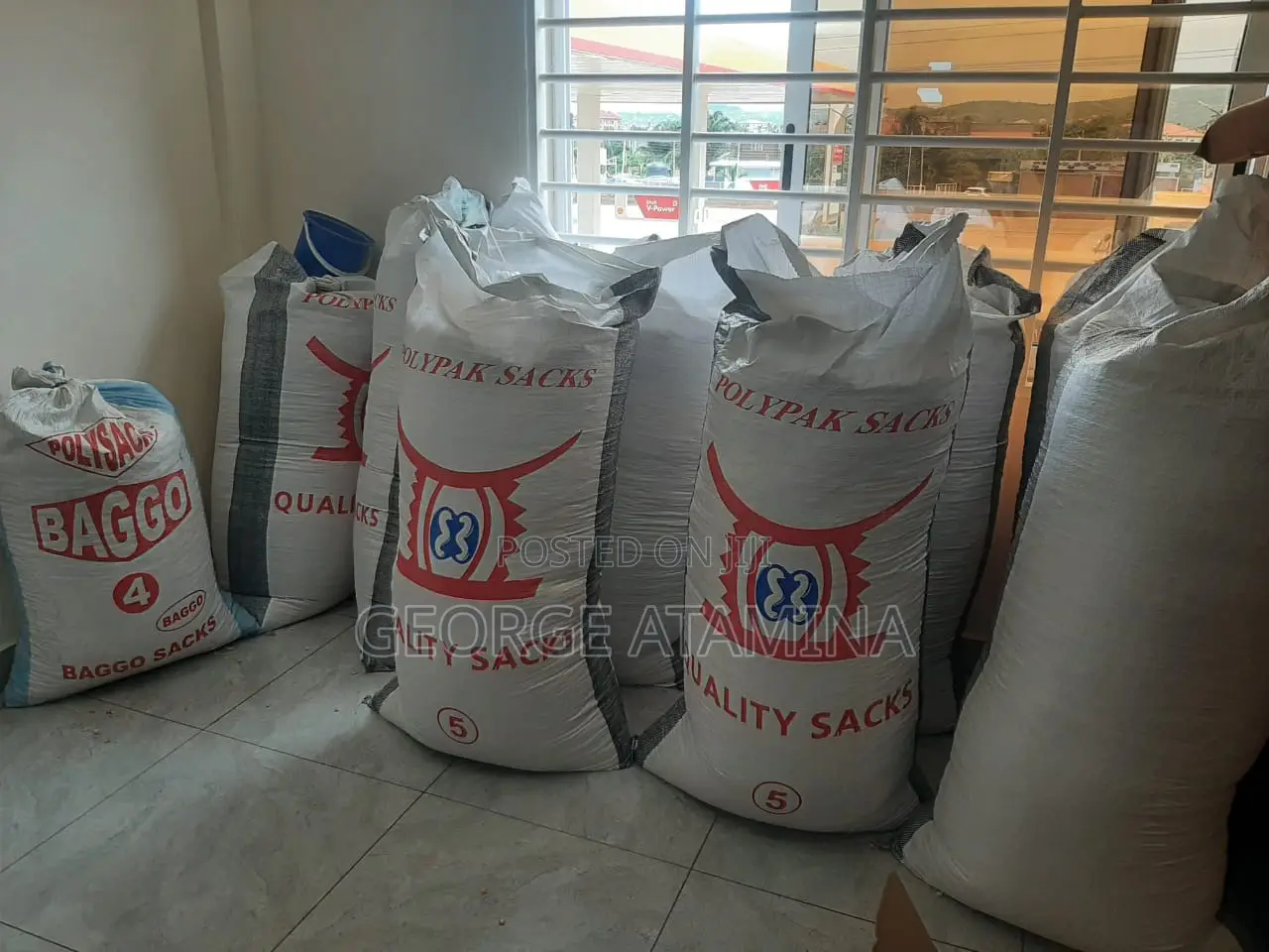 Yellow Corn in the Largest Sack for Sale.
