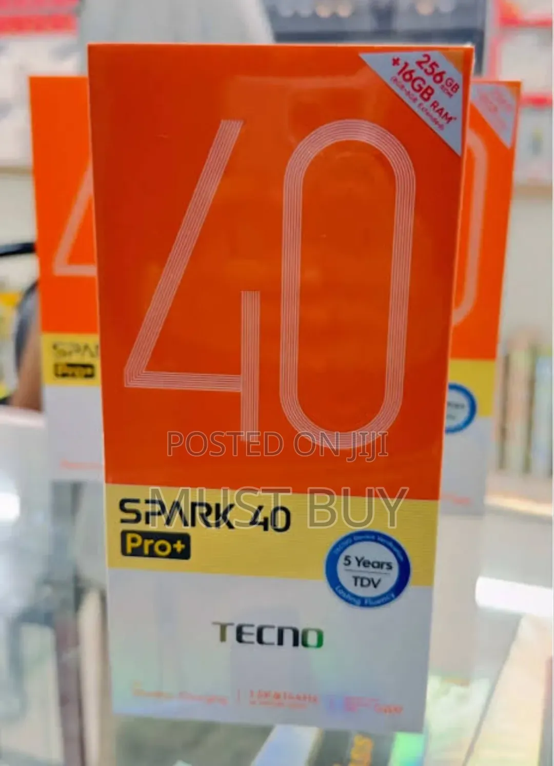 New Tecno Spark 40 Pro+ 256 GB Black
